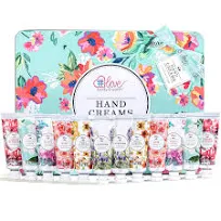 Handcerme Geschenkset Frauen 12 tlg. Handcreme Set mit Arganöl zur Pflege und... Body & Earth