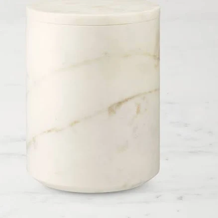 Grey Marble Canister, Large | Williams Sonoma - Storage & Organization