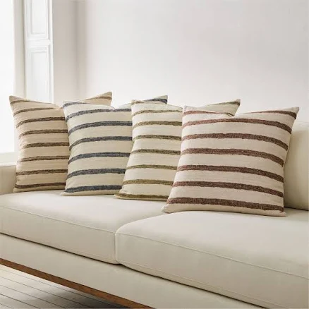 West Elm Broad Stripe Silk Pillow Cover