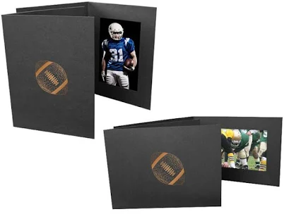 Studio Style Football Event Vertical Photo Folders