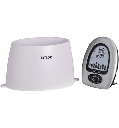 Taylor Wireless Rain Gauge with Thermometer
