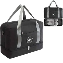 Kaxich Sac de Sport avec Compartiment à Chaussures Sac de Voyage Imperméable S