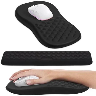 2-in-1 Ergonomic Mouse Pad and Keyboard Wrist Rest