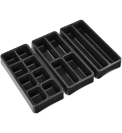 U.S. GENERAL 3-Piece 14-Compartment Drawer Organizer Set
