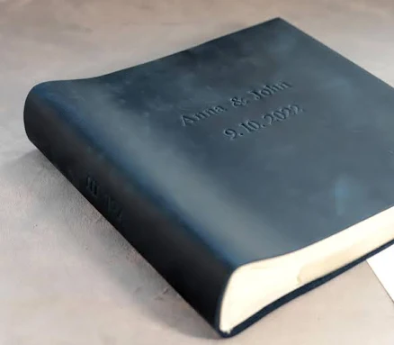 Personalized Genuine Leather Album, Custom Photo Album with Sleeves, Wedding Album.Anniversary Gift, Wedding Gift