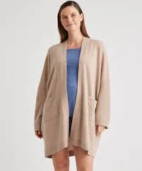 Mongolian Cashmere Maternity & Nursing Cocoon Cardigan