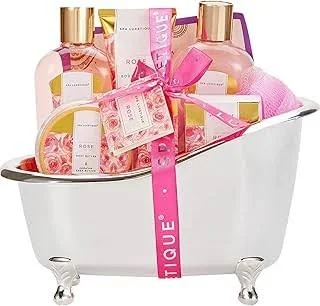 Spa Luxetique Rose Luxury 8 Pcs Bath Gift Set