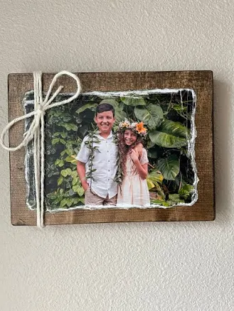 Personalized Photo Gift on Wood | Custom Picture Frame |Father's Day Gift | Personalized Keepsake Decor | Unique Memorial Gift