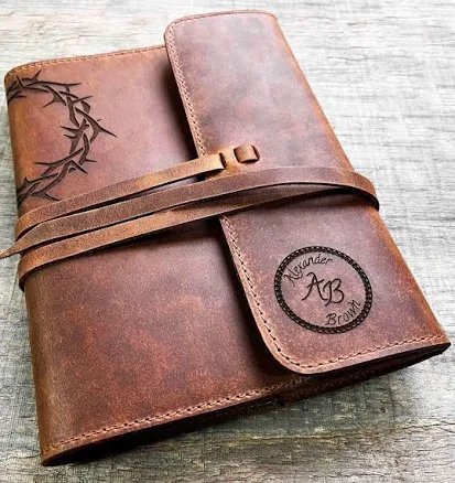 Engraved Leather Journal Refillable, Personalized, Engraved , Diary, Notebook, Engraved Diary, GenuinePremium Leather
