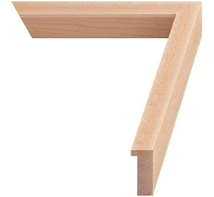 Custom Frame | American Hardwoods Natural Maple Gallery Frame - Corner Sample | By American Frame