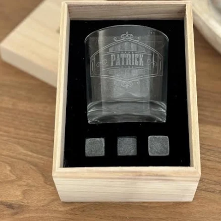 Personalized Whiskey Glass Gift Set