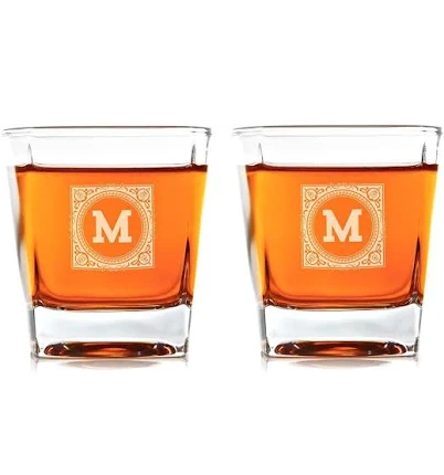 Swanky Badger Personalized Whiskey Glasses