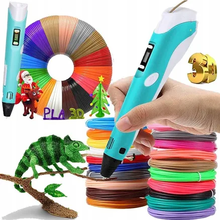3d Printing Pen Set 3d Drawing Pen With Led Display 12 Color Filament
