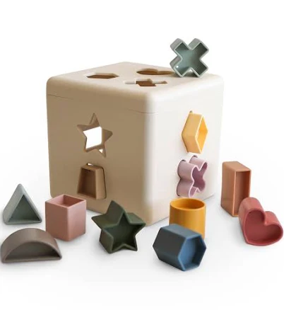 Mushie Shape Sorting Box