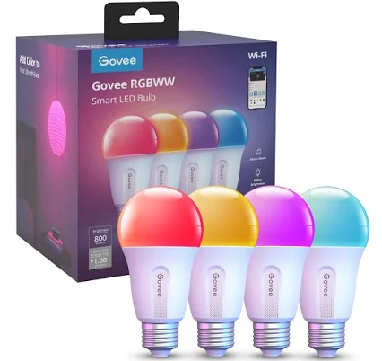 Govee A19 Smart LED Light Bulbs