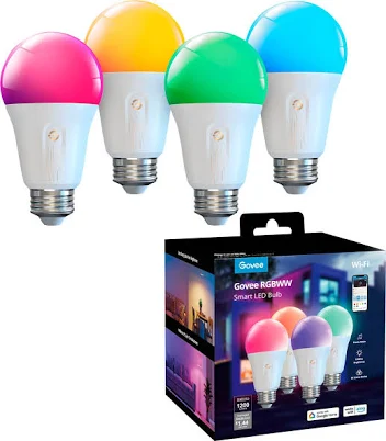 Govee Smart RGBWW Light Bulbs 1200 Lumens