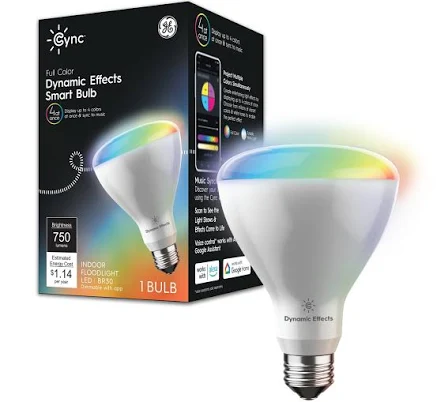 GE CYNC Dynamic Effects Smart LED Light Bulb