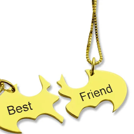 18ct Gold Plated Puzzle Friend Necklace