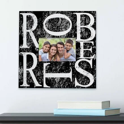 Personalized Family Name Photo Frame