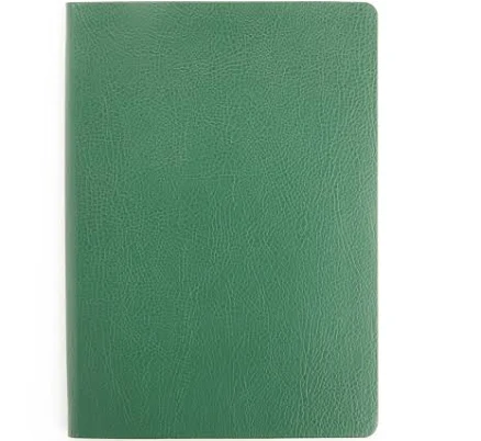 Soft Bound Pebble Grain Journal (GREEN) - Free Monogram