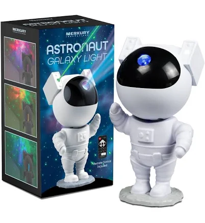 Merkury Innovations Astronaut Galaxy Light Projector with Remote