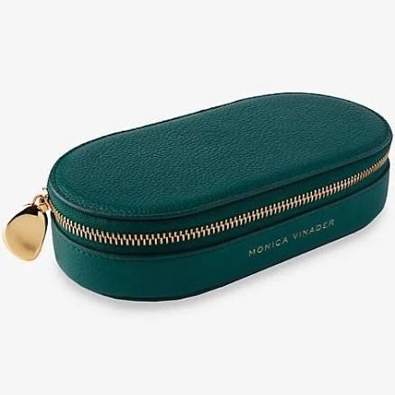 Monica Vinader Oval Leather Jewellery Box