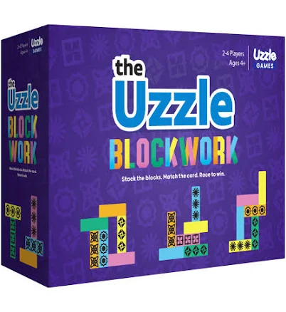 The Uzzle 2-4 Player Puzzle Board Game Blockwork Trial