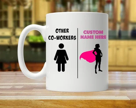 coworker gift, coworker gift for women, coworker gifts, coworker gift for her, co-worker mug, personalized gift coworker, funny coworker mug