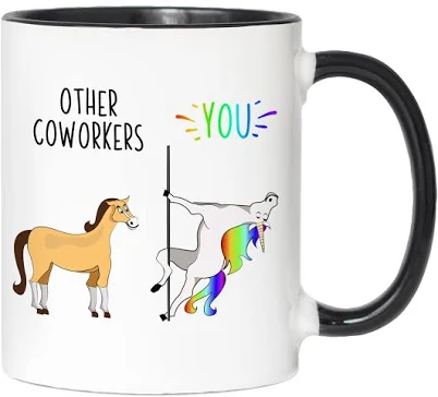 Coworker Gifts Funny Unicorn Coffee Mug