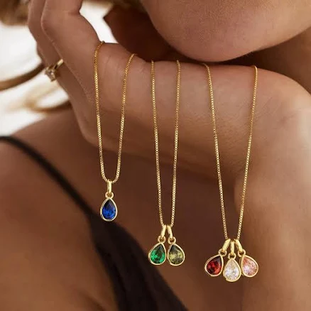 14K Gold Gemstone Necklace