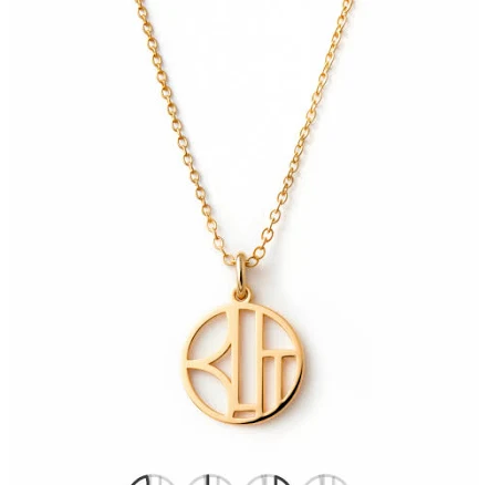 Family Initials Necklace Monogram Jewelry