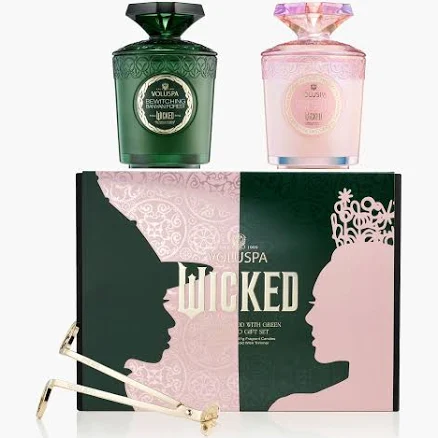 Voluspa Pink Goes Good with Green Candle Gift Set
