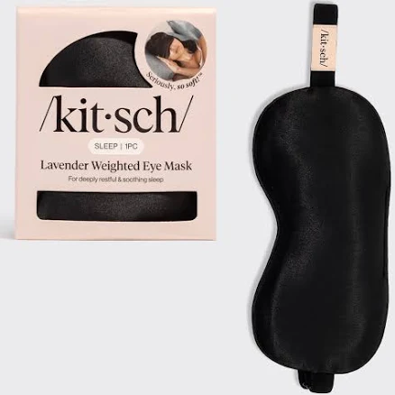Kitsch Lavender Weighted Satin Eye Mask