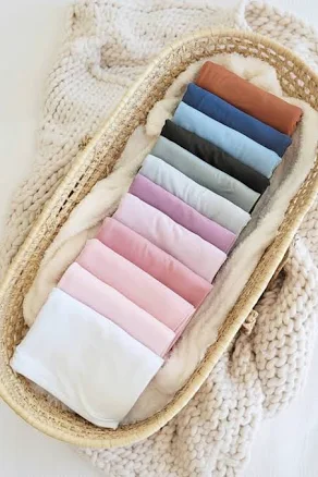 Solid Dusty Bamboo Knit Swaddle Blanket