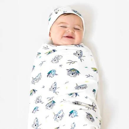 Bellabu Bear Bamboo Beanie & Swaddle Set
