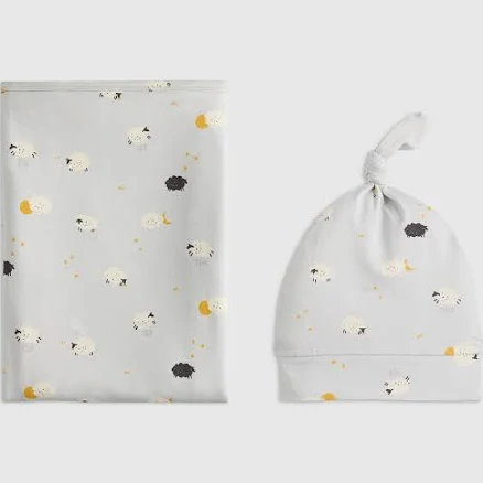 Quince Bamboo Swaddle & Hat Bundle