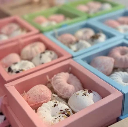 Custom Bath Bomb Set, Choose Colors Shapes, Fizzy Spa Gift make your own box