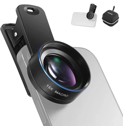 Neewer - Basics 15x Macro Lens Kit for Smartphones, 37mm Clamp, LS-69