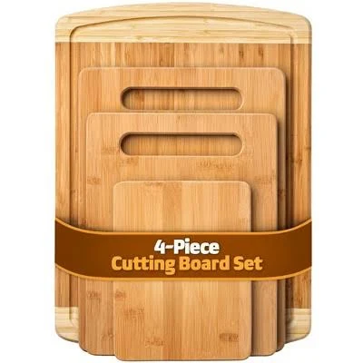 Bambusi 3-Piece Bamboo Cutting Board Set