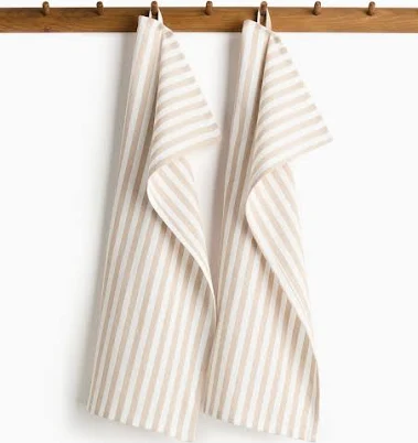 H&M Home 2-Pack Linen-Blend Tea Towels