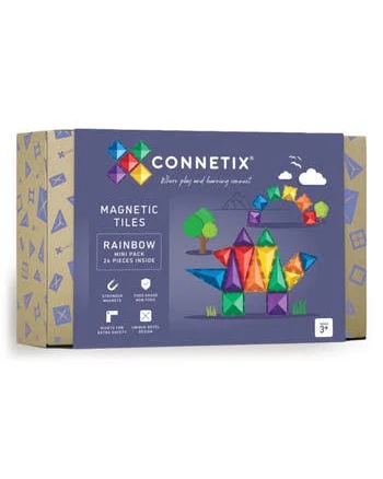 Connetix Rainbow Magnetic Tiles Mini Pack