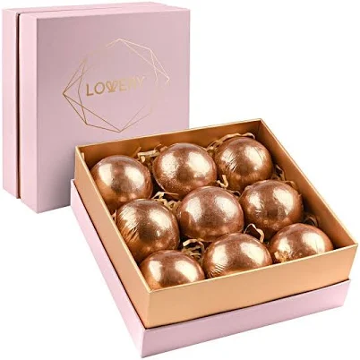 24K Rose Gold Deluxe Bath Bomb Gift Set