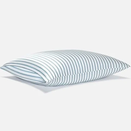 Mulberry Silk Pillowcase in Blue, King| Brooklinen Official Store in Tandem Stripe in Storm, King| Brooklinen Official Store