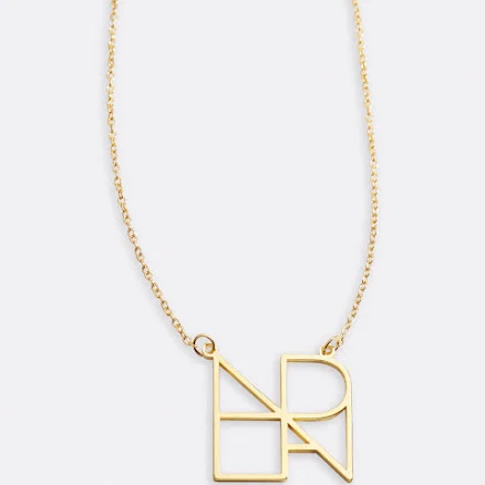 Initial Monogram Necklace 18k Gold Over Sterling Silver + 2