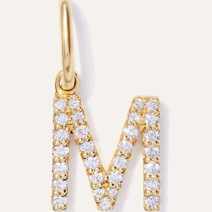 Quince 14K Gold Diamond Letter Charm