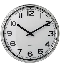 IKEA reloj de pared acero inoxidable