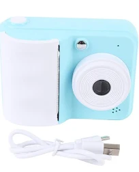 Cámara Digital Instantánea Hd 1080p de 48 Mp Con Impresión Instantánea Para Niños Y Niñas - Azul