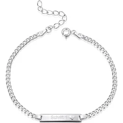 MATERIA Damen by Matthias Wagner MATERIA Herz Armband mit Gravur 925
