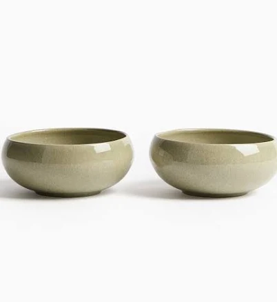 H&M Home 2-Pack Stoneware Serving Bowls