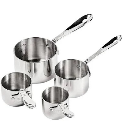 All-Clad Stainless Steel 4 Piece Measuring Cup Set